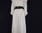 1970 39 s Victorian revival polka dot dress