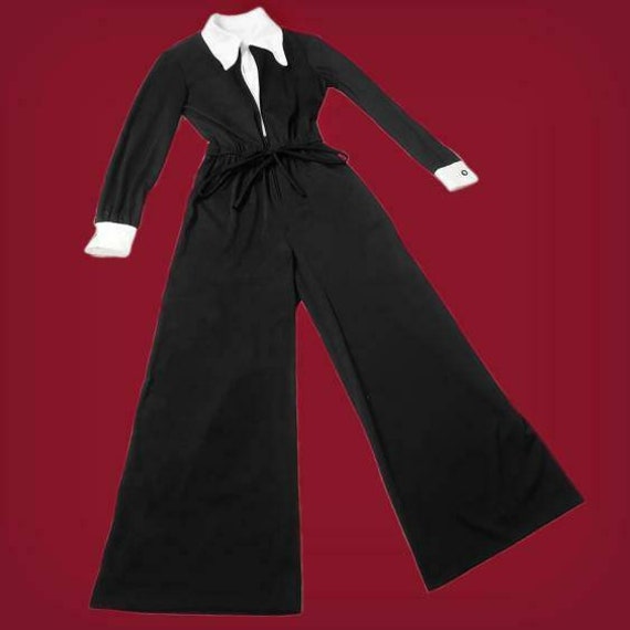 Witchy vintage 1970s Wednesday Addams jumpsuit!
