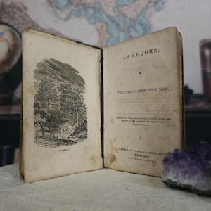 Lame John 1840 Antique  Antiquarian Book Small The Charitable Poor Man Novel