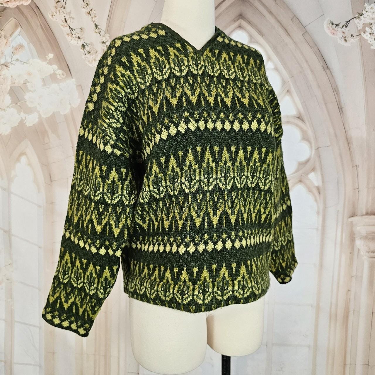 Vintage Green Sweater - Etsy Vintage Green Sweater - Etsy