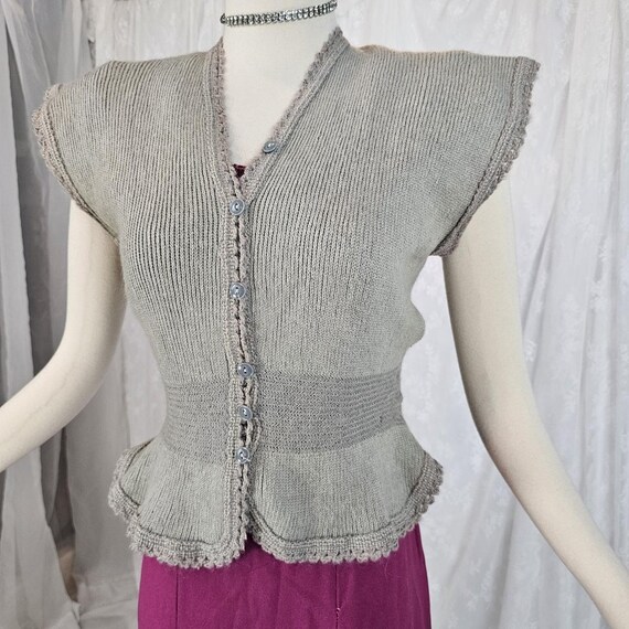 1930s Hug-Me-Tite Burgundy Sweater Vest