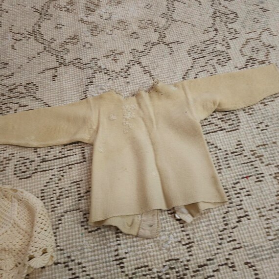 Antique Very Early Childs Infant Top Darned Blous… - image 4