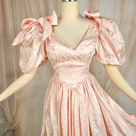 Vintage 1980s Barbie Princess Pink Maxi Dress For… - image 3