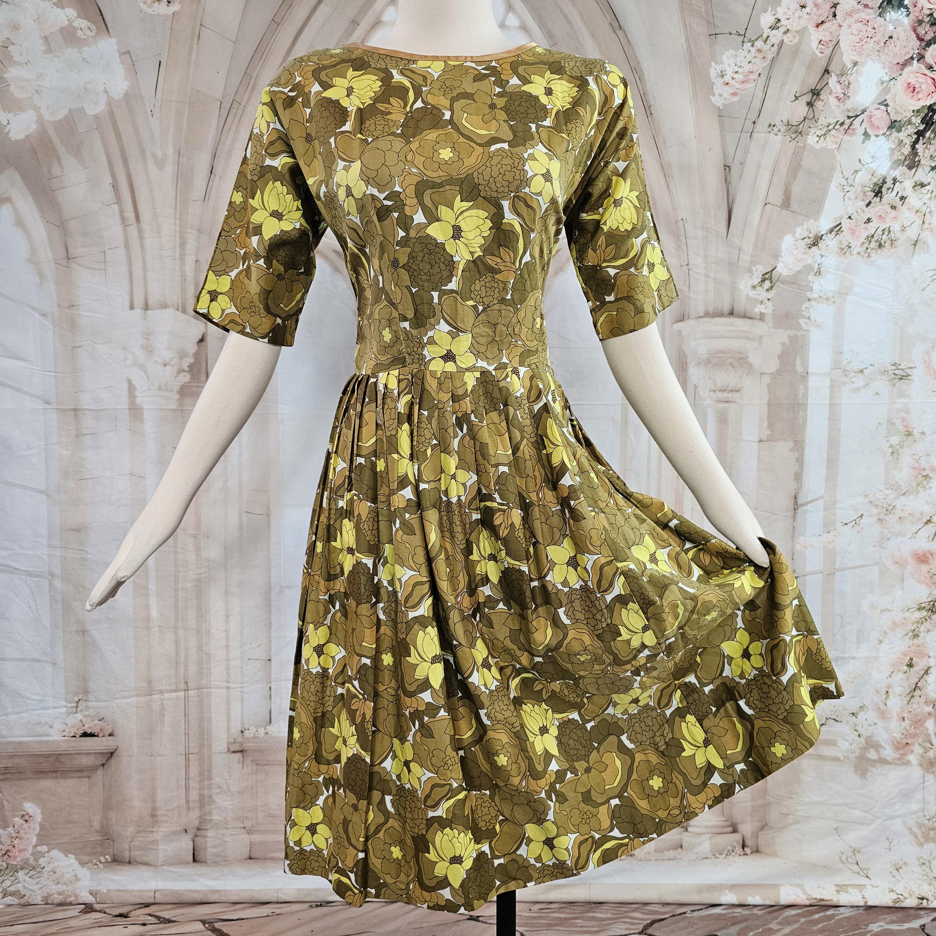 Gold Swing Dress - Etsy