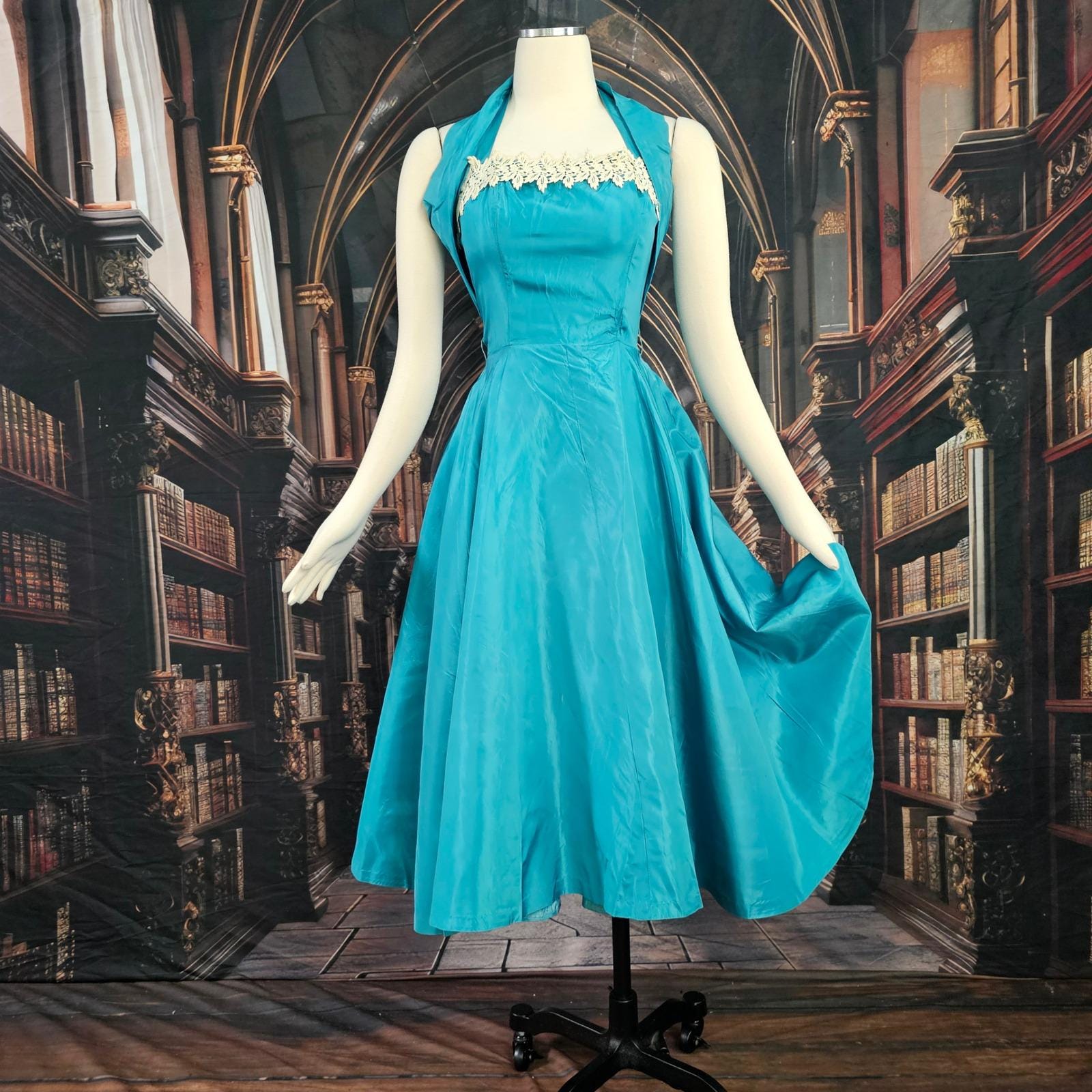1950s Taffeta Dress - Etsy