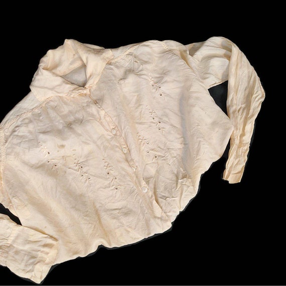 Vintage 1920s silk cropped blouse!