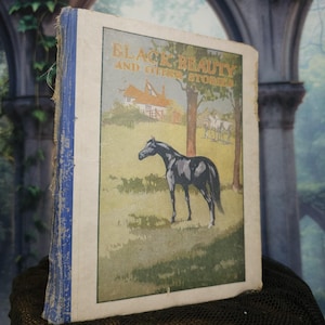 Black Beauty and Other Stories Children Book Hardcover Illustration Antique asis