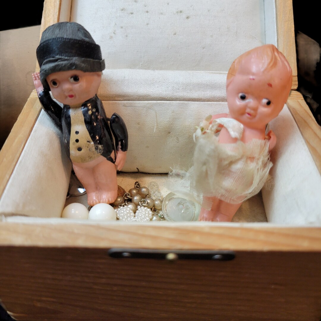 Antique Kewpie Dolls Bride and Groom Miniature Celluloid Etsy