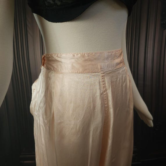 Antique Vintage 1930s Silk Pink Lingerie Beach Pa… - image 6