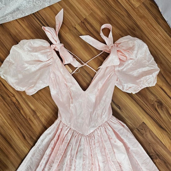 Vintage 1980s Barbie Princess Pink Maxi Dress For… - image 8
