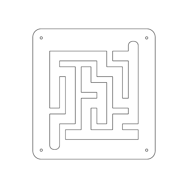 Mini Ball Maze - Svg+Pdf+Eps+Dxf Laser Cut Files - INSTANT DOWNLOAD