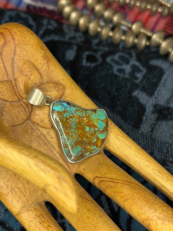 Vintage Navajo Native American Jewelry jewelry Deep Blue Turquoise Necklace Old Pawn Vintage Navajo Native American Jewelry jewelry Deep Blue Turquoise Necklace Old Pawn