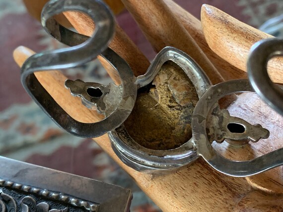 Fossilized Nautilus Cuff: Sterling Silver Turquoi… - image 7