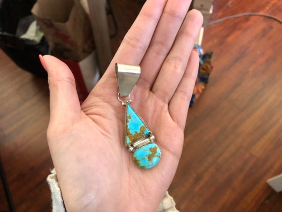 Very Rare Turquoise!! Vintage Native American Jewelry Navajo Blue Thunder Turquoise Sterling Silver Ring Very Rare Turquoise!! Vintage Native American Jewelry Navajo Blue Thunder Turquoise Sterling Silver Ring