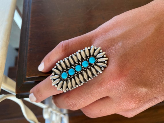 Frog Turquoise Native American Navajo Ben Begaye (d.) Sterling Silver Ring Frog Turquoise Native American Navajo Ben Begaye (d.) Sterling Silver Ring