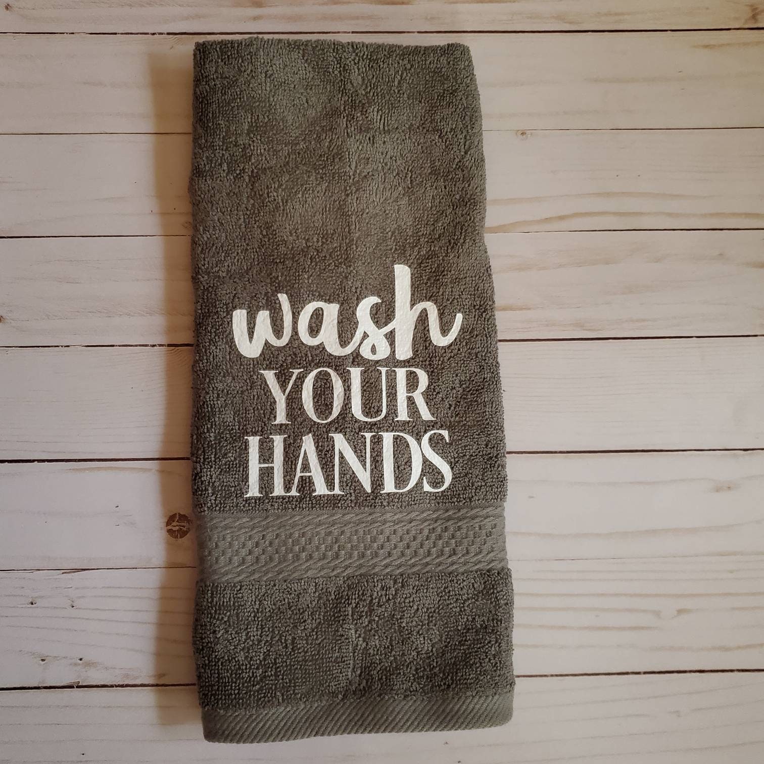 Funny Bathroom Hand Towels/funny Bathroom Towels/wash Your | Etsy