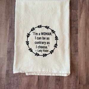 Downton Abbey Gifts Lady Violet Dowager Countess Dish Towels Downton Abbey Gifts Downton Abbey Towels