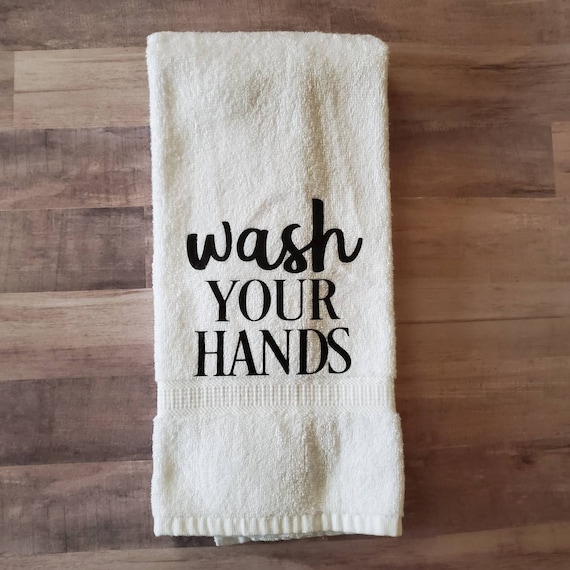 Funny Bathroom Hand Towels/funny Bathroom Towels/wash Your Hands