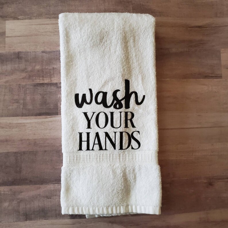 Funny Bathroom Hand Towels/funny Bathroom Towels/wash Your Etsy UK
