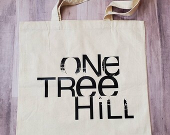 TV Canvas Tote Bag - Beige Cotton, 15x16