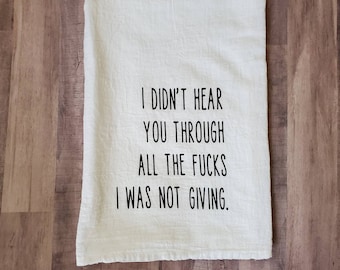 Funny Kitchen Towel, NSFW Adult Humor Gift