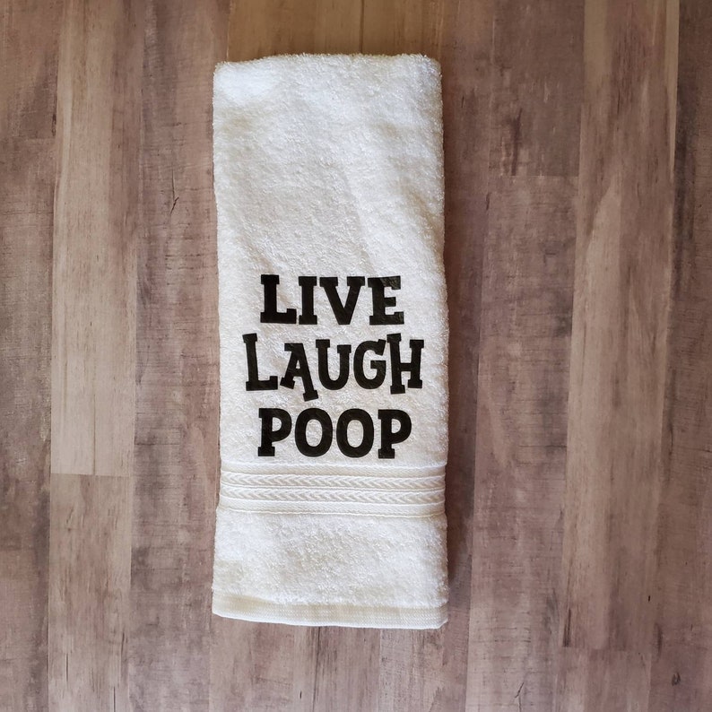 Funny Bathroom Hand Towels/bathroom Towels/guest Towels Funny Etsy