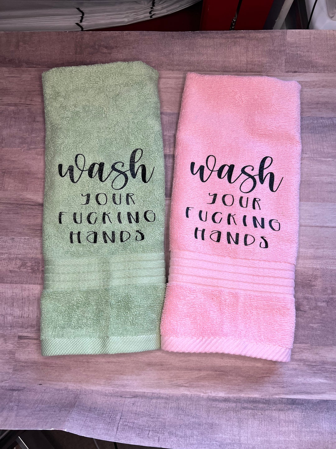 Funny Bathroom Hand Towels/funny Bathroom Towels/wash Your Hands ...