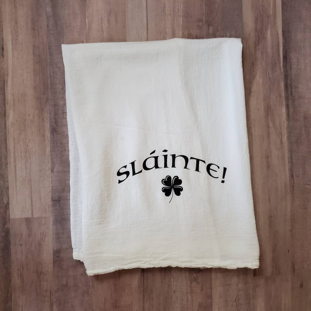 Irish Gifts Slainte Gifts Dish Towels Ireland Cheers Kitchen Towels