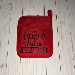 Grandma Gifts Hot Pad Pot Holder Mother&#39;s Day Gifts Gifts for Grandma Birthday Kitchen Decor Kitchen Gifts
