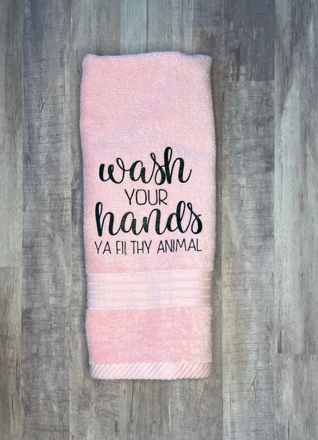 Funny Bathroom Hand Towels/funny Bathroom Towels/wash Your Hands ...