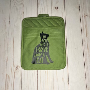 Cat Decor Funny Hot Pad Pot Holder Kitchen Kitten Gifts Kitchen Decor Birthday Gifts Cat Gifts for Women Cat Lover