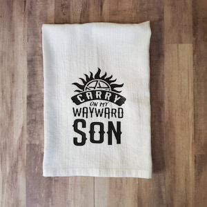 Supernatural Inspired Dish Towel