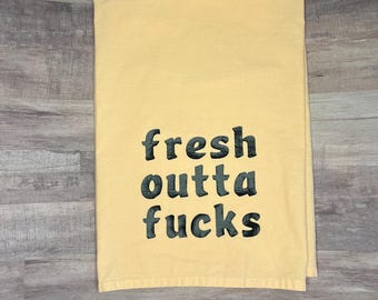 Funny Saying Dish Towel: Adult Humor Kitchen Towel
