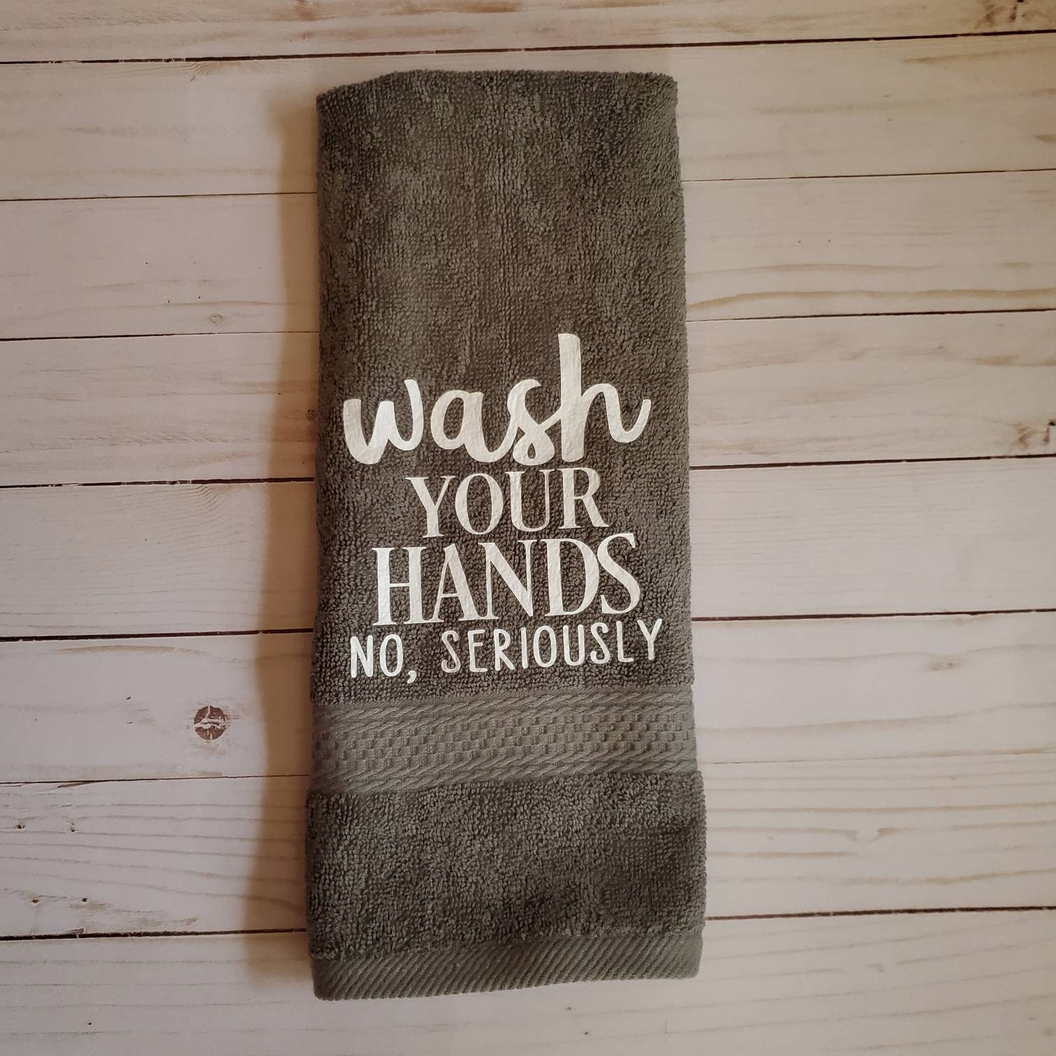 Funny Bathroom Hand Towels/funny Bathroom Towels/wash Your Etsy