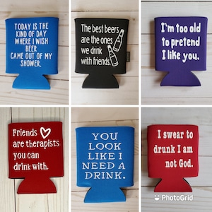 Funny Can Coolers Adult Gifts Huggies Can Coolies Beer Drink Insulated Drink Holders Stocking Stuffers