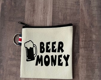 Beer Coin Purse/Beer Gifts/Beer Lover Gift Ideas/Beer Drinker Gifts