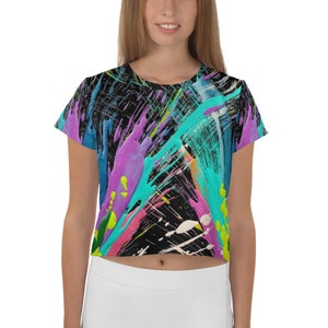 Abstraído en todo Crop Top