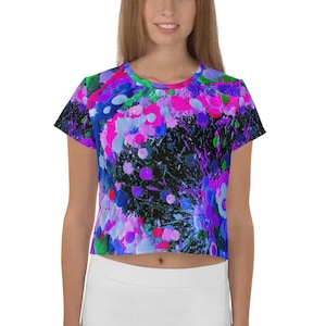 Liquid Neon Crop Top