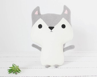Husky Plush, Husky Stuffed Animal, Stuffed Husky, Husky Toy, Dog Plush, Dog Stuffed Animal, Husky Gifts, Baby Shower, Baby Girl, Baby Boy