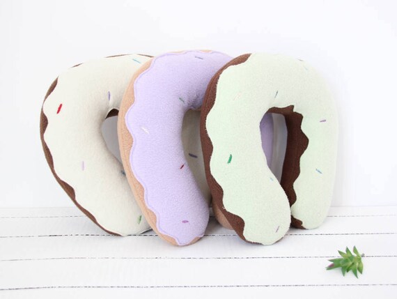 Donut Neck Pillow Neck Pillow Donut Plush Donut Stuffed Etsy