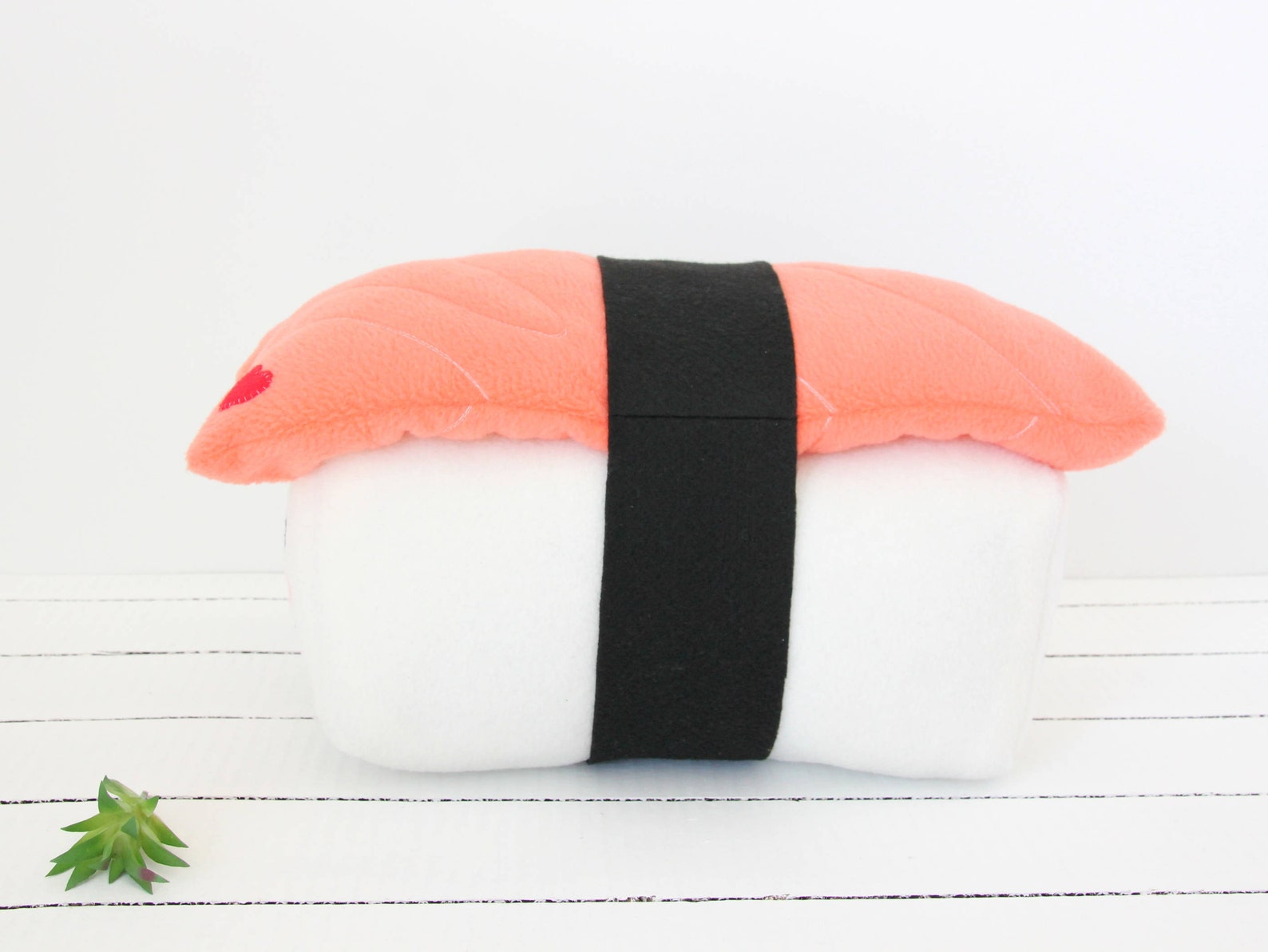 Salmon Sushi Plush Sushi Stuffed Animal Stuffed Sushi Sushi - Etsy
