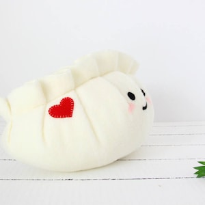 Dumpling Plush, Food Plush, Dim Sum Plush, Dim Sum, Potsticker Plush, Gyoza Plush, Dumpling Plushie, Stuffed Animal image 2