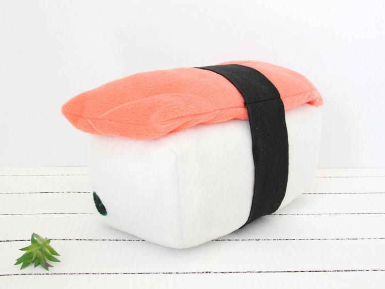 Salmon Sushi Plush Sushi Stuffed Animal Stuffed Sushi Sushi | Etsy