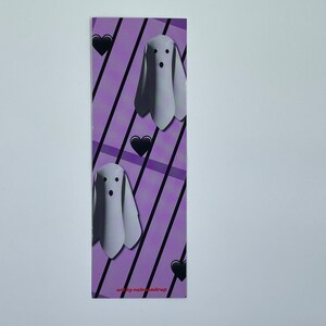 Purple Ghost Bookmark | Cute Halloween Bookmark
