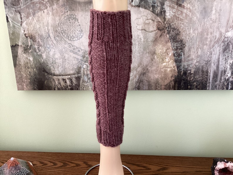 Wool Leg Warmers. Dancer Leg Warmers. Handmade Leg Warmers.Seamless Leg Warmers.Women Leg Warmers. Leg Sleeves, image 2