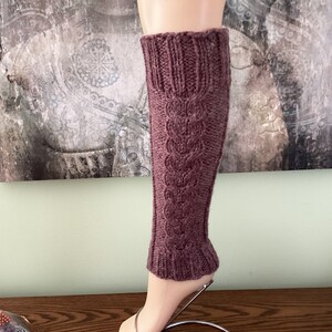 Wool Leg Warmers. Dancer Leg Warmers. Handmade Leg Warmers.Seamless Leg Warmers.Women Leg Warmers. Leg Sleeves, image 3