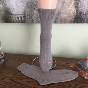 Wool socks for women.Size 7-8. Color is Light Grey.