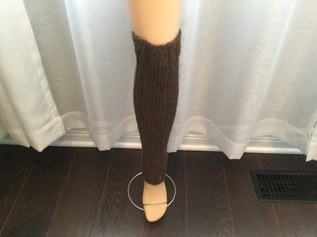 Pure Wool Leg Warmers.size S.color is Dark Brown.l19 W4 Etsy