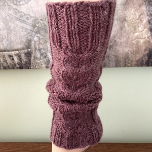 Wool Leg Warmers. Dancer Leg Warmers. Handmade Leg Warmers.Seamless Leg Warmers.Women Leg Warmers. Leg Sleeves, image 4