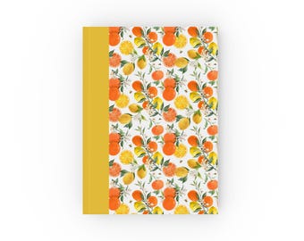 Notatnik w twardej oprawie Citrus Blossom Cytryny, klementynki i kwiaty pomarańczy